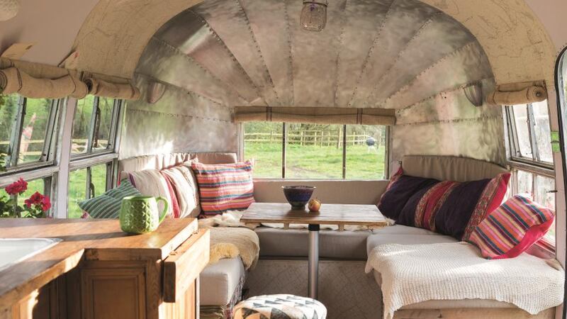 Clever seating maximises space in a Winnebago
