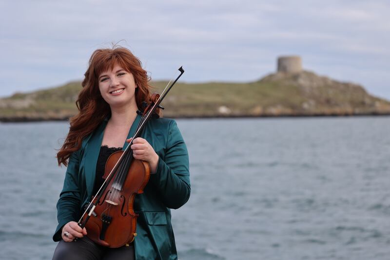 Meg LaGrande at Collimore Harbour, Dalkey, Dublin. Photograph Nick Bradshaw