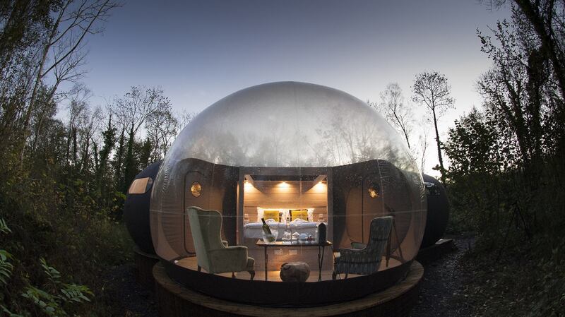 A bubble dome at Lough Finn, Co Fermanagh
