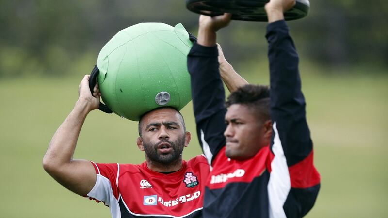 Japan captain Michael Leitch starts on the bench against Ireland. Photograph: Adrian Dennis/AFP/Getty
