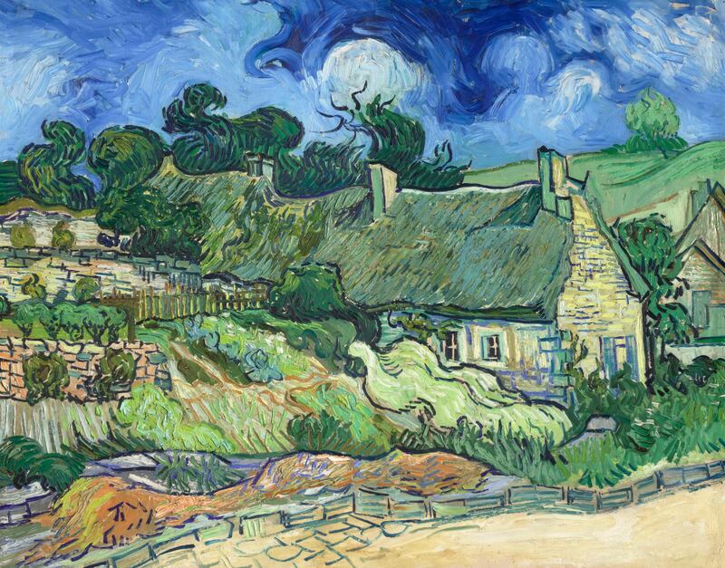 Vincent van Gogh: Thatched Cottages in Cordeville, Auvers-sur-Oise. Photograph: Musée d'Orsay