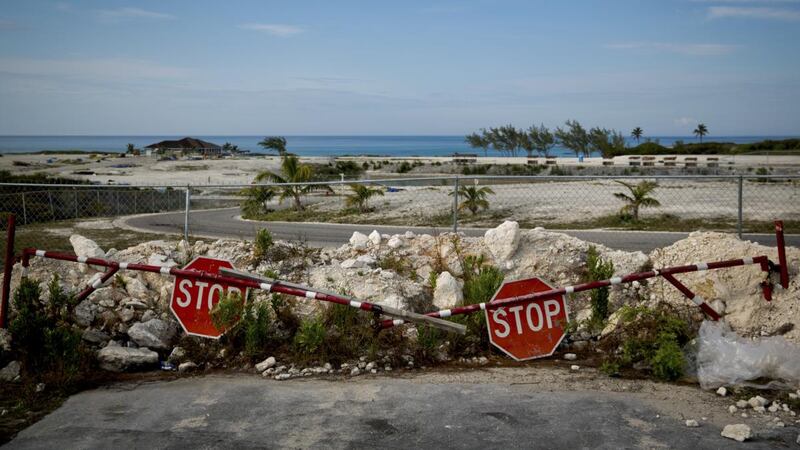 Fyre Festival: remnants of the failed event on Great Exuma. Photograph: Scott McIntyre/NYT