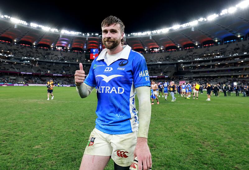 Mack Hansen after the victory over the Western Force in Perth. Photograph: Dan Sheridan/Inpho