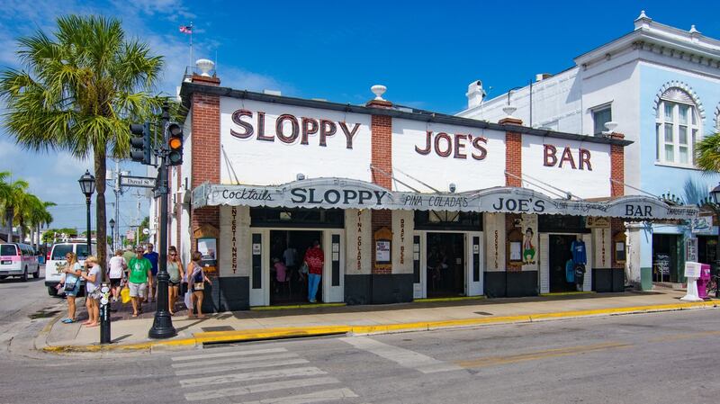 Famous Key West bar Sloppy Joe’s on Duval Street.