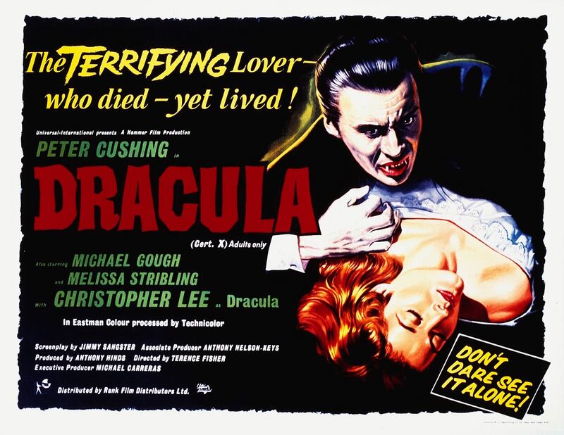 Dracula: Christopher Lee declined to give male victims the trademark love bite. Photograph: MPIA/Getty