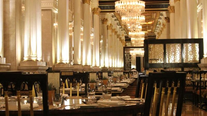 Dining in splendour at the Zabeel Saray