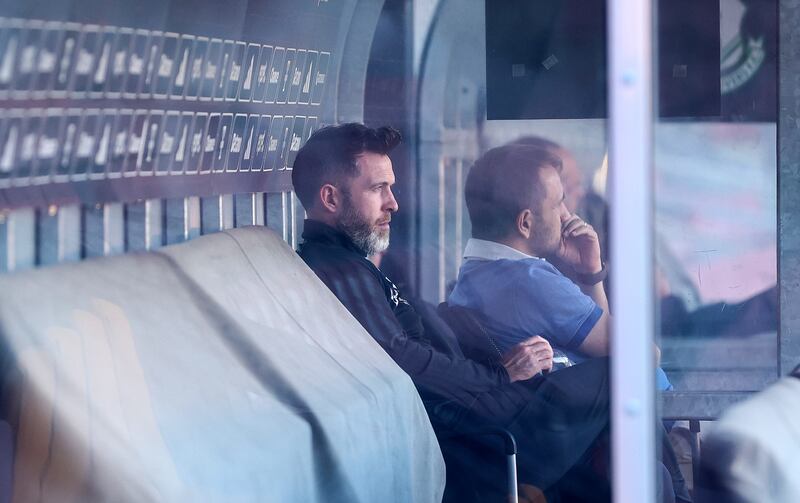 Shamrock Rovers boss Stephen Bradley: 'The first goal obviously changes everything.' Photograph: Aleksandar Djorovic/Inpho