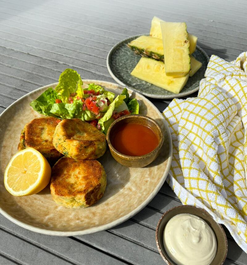 Danni Barry's Bajan fish cakes, 'delicious little bites' inspired by a recent trip to Barbados