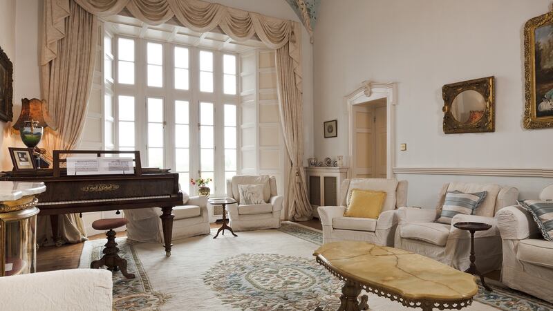 Lisheen Castle, Tipperary: think chandeliers, frescoes, four poster beds and open fires big enough to roast unwanted Christmas visitors in