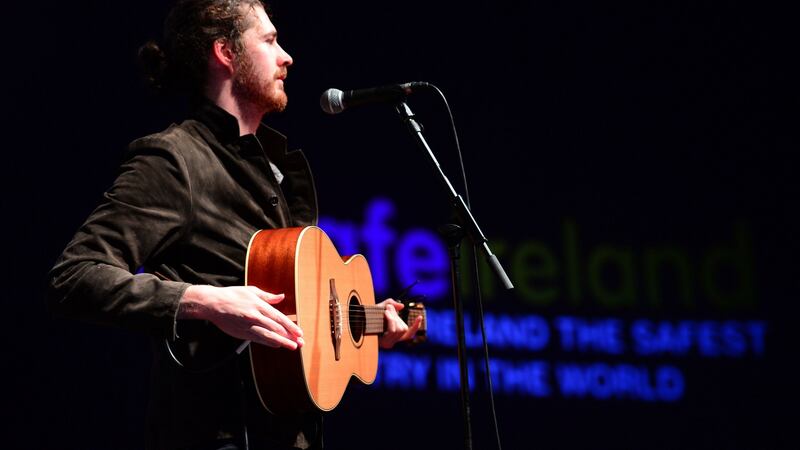 Hozier: One of Lappin’s book chapters is a riveting outline of his cat-and-mouse negotiations for the  singer’s contract. Photograph: Dara Mac Dónaill