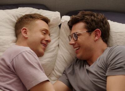 Max Jenkins as Tanner and Ryan O’Connell as Ryan Hayes in Special: ‘I set out to make the viewer feel annoyed at this gay guy with cerebral palsy. He doesn’t have to be perfect so that you can feel good about yourself.’