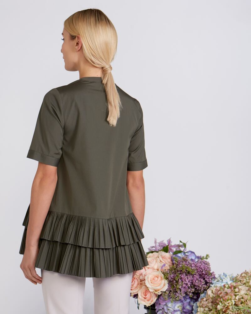 Peter O’Brien for Dunnes: pleated hem shirt, €120