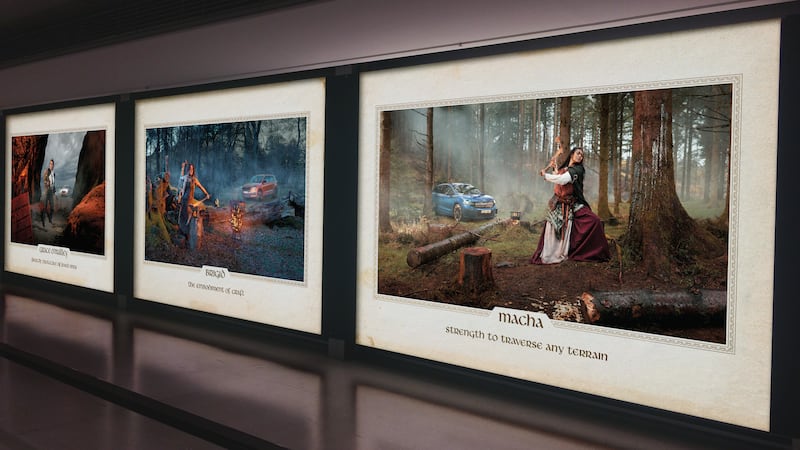 Škoda Legends Skybridge, currently on display in Dublin Airport. Agency: Boys + Girls