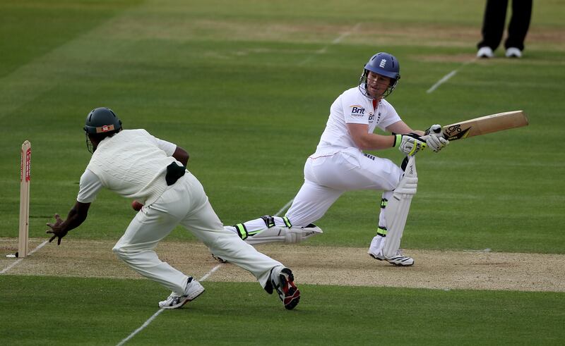 Eoin Morgan is seen batting for England against Bangladesh at Lord's in May 2010. Photograph: Julian Herbert/Getty