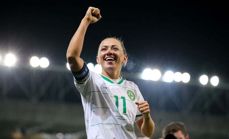 Katie McCabe, the first genuine Irish superstar of women's professional football. Photograph: Ryan Byrne/INPHO