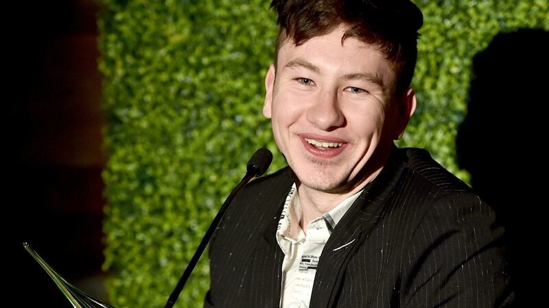 Barry Keoghan speaks onstage during the Oscar Wilde Awards 2018 at Bad Robot on March 1, 2018 in Santa Monica, California. Photograph: Alberto E. Rodriguez/Getty Images for US-Ireland Alliance