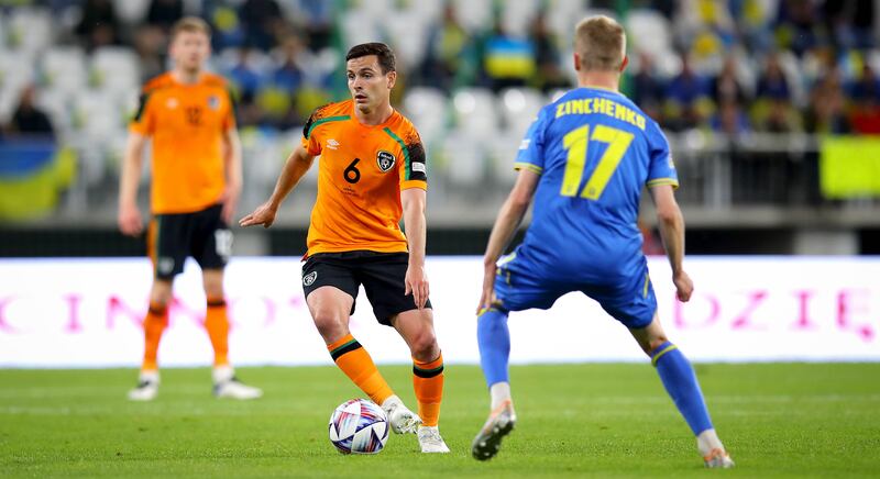 Josh Cullen enjoyed an outstanding run in Ireland's four Nations League games in June. Photograph: Ryan Byrne/Inpho