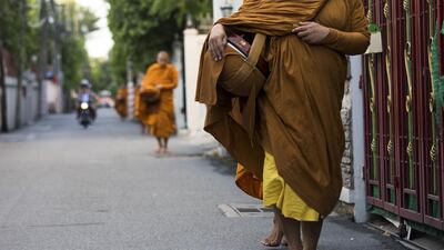 Almost half of Thailand’s monks are obese, and the government has asked devotees to put healthier food in their daily offerings to slim waistlines.