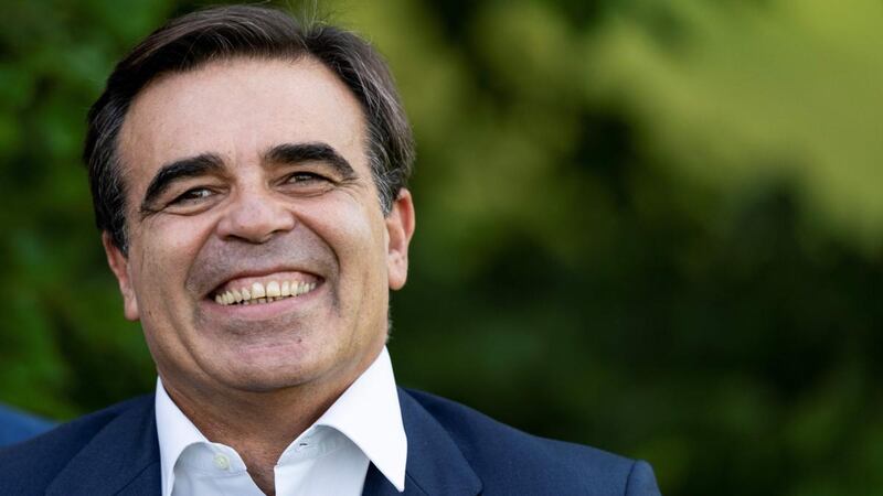 Nominated European Commission vice-president for “protecting our European way of life”, Greece’s Margaritis Schinas. Photograph Kenzo Tribouillard/AFP/Getty Images