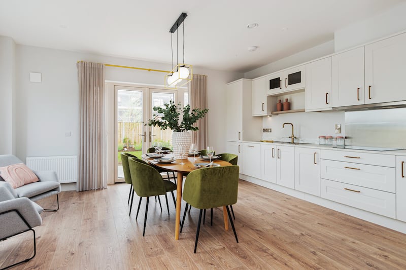 Kitchen of the three-bed end-terrace.
