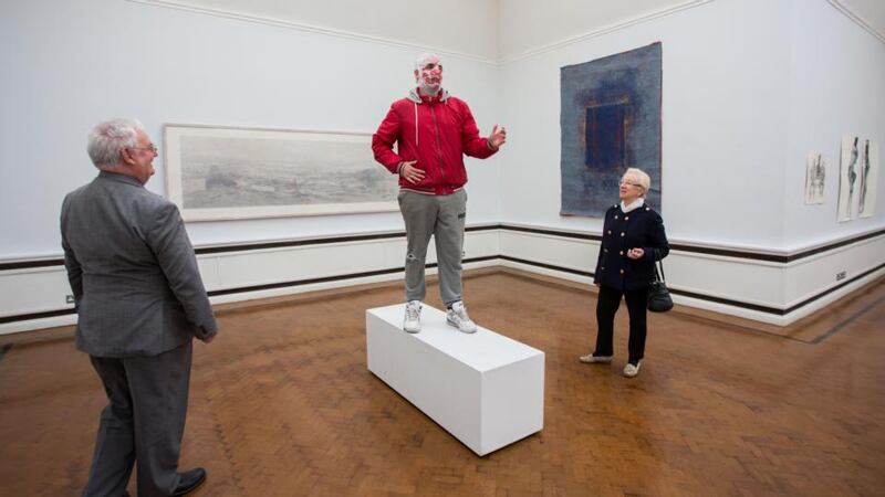 Blindboy Boatclub of the Rubberbandits at the launch of Limerick’s bid for European Capital of Culture 2020. Photograph: Alan Place/Fusionshooters