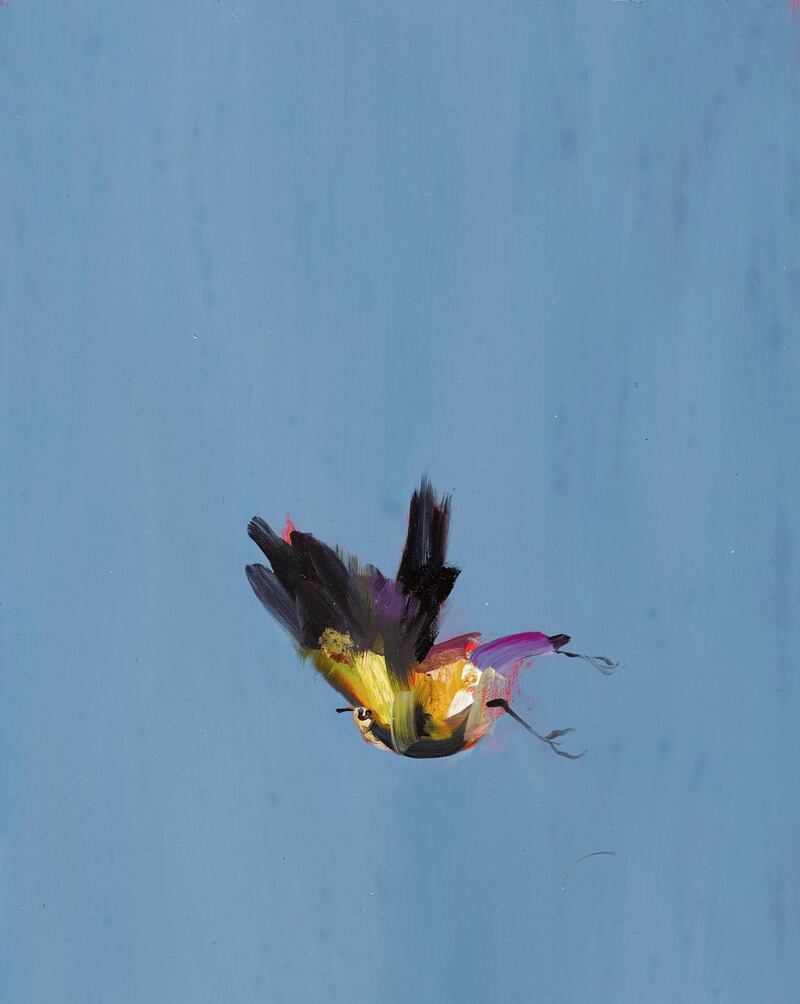 Gabhann Dunne, Migrant (2018, Oil on board, 25 x 20cm). Image courtesy of the artist