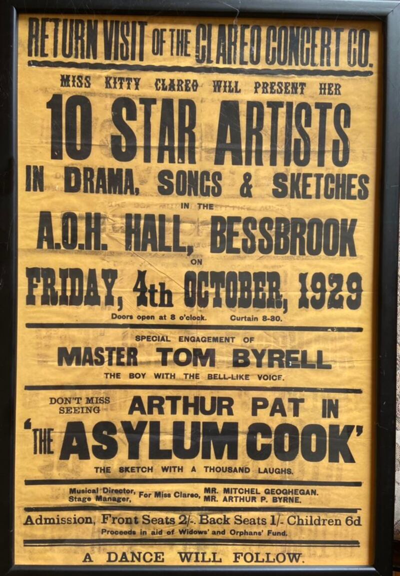 A poster promoting one of my grandfather Arthur Pat's shows in 1929