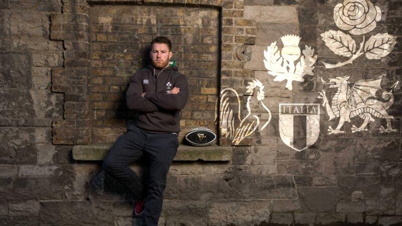Irish International Seán O’Brien at the launch of the new Guinness Plus App. Photograph: Morgan Treacy/Inpho