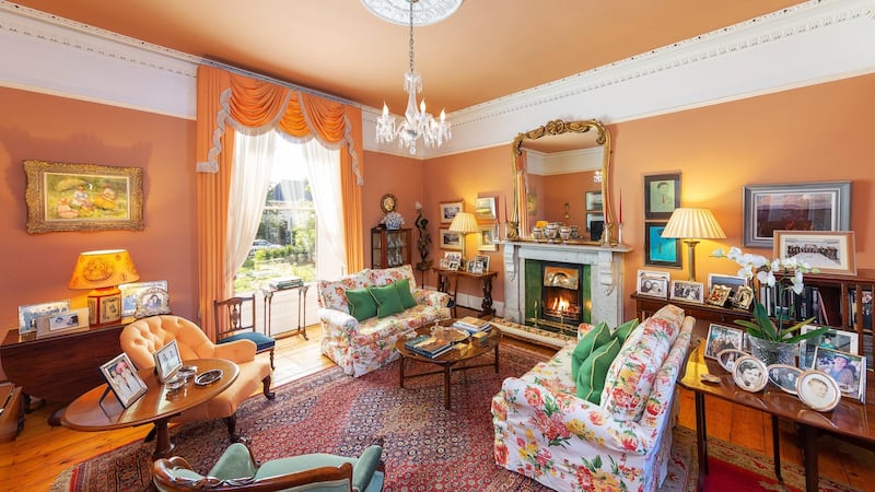 Formal reception room at 97 Anglesea Road, Dublin 4