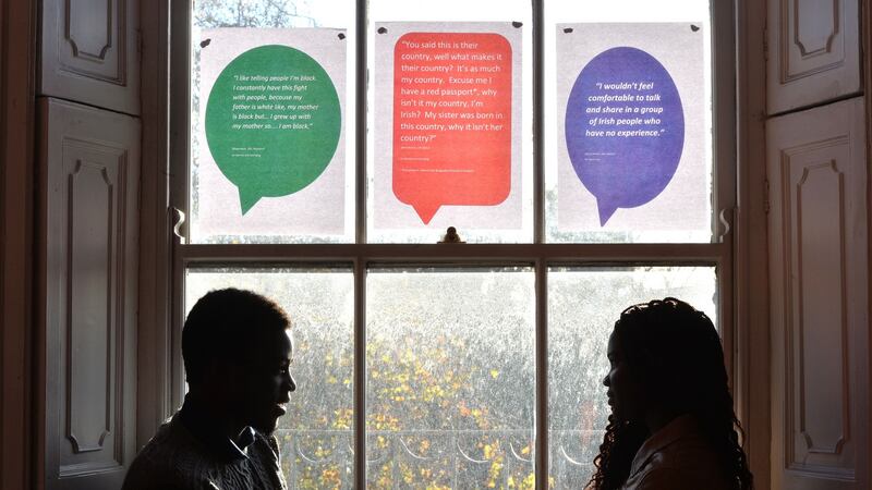 Emmanuel  and Jennifer Samuel, speakers at the launch of the National Youth Council (NYCI) Research report  ‘Make Minority a Priority’, on the experiences and insights of minority Ethnic Young People in Ireland. Photograph: Alan Betson