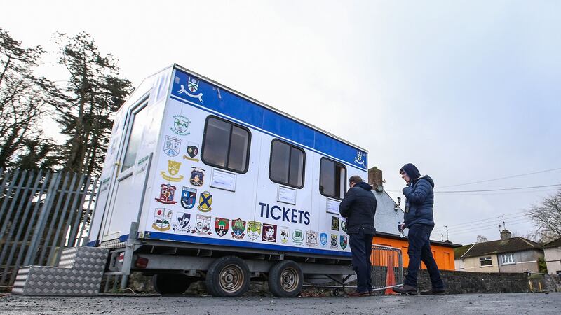 A ticket van in Clones ahead of the Allianz Football League Division 1 game between  Monaghan and Dublin back in January. Photograph: Tommy Dickson/Inpho
