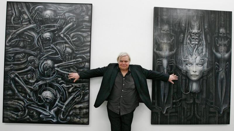 Swiss artist HR Giger at the opening of an exhibition on his work at the art museum in Chur, Switzerland in 2007.  He was part of the special effects team that won an Academy Award for Best Achievement for Visual Effects for their design work on the film ‘Alien’. Photograph: EPA