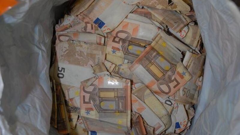 In excess of €60,000 was seized during the searches. Photograph: An Garda Síochána Facebook page