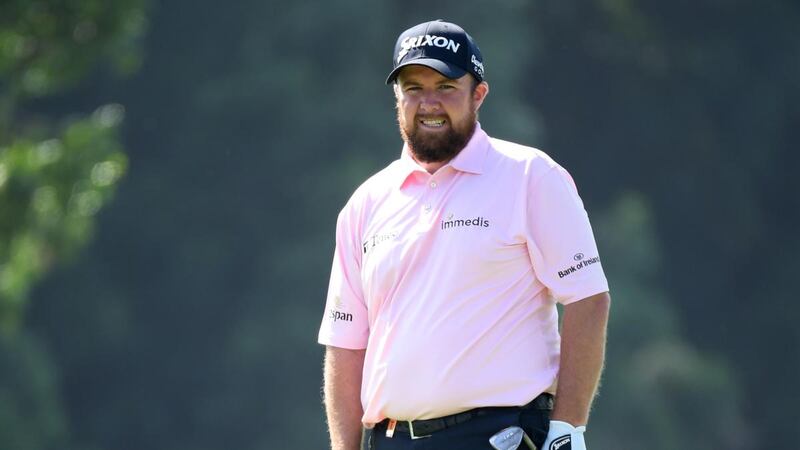 Shane Lowry is five strokes off the lead in the Dubai Desert Classic. Photograph: Ross Kinnaird/Getty
