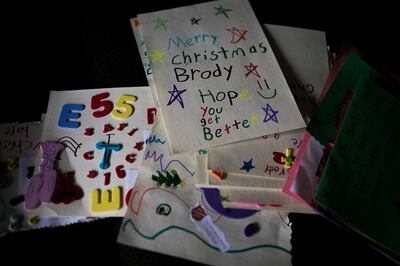 Christmas cards for Brody.