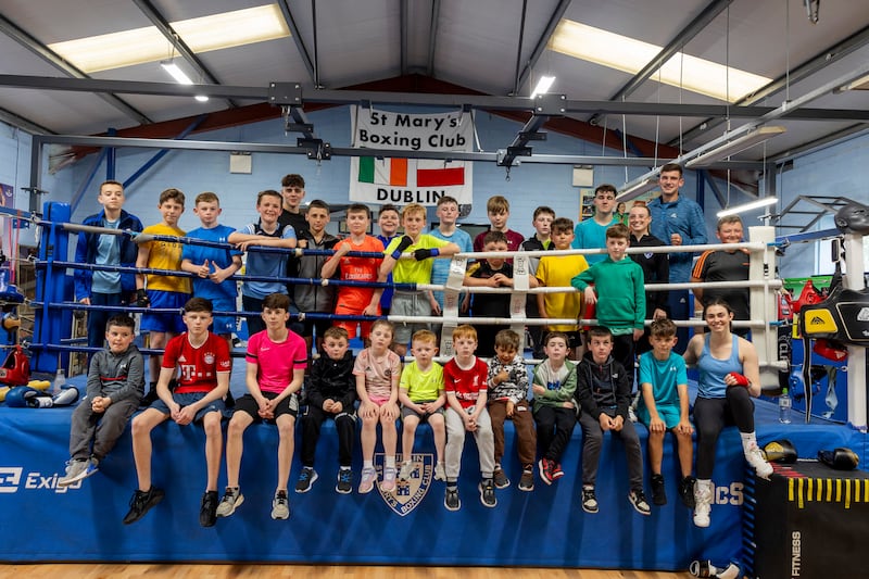 Members of St Mary's Boxing Club, Tallaght. Photograph: Tom Honan