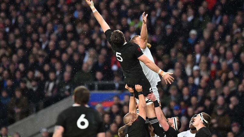 Brodie Retallisck dominated the English lineout at Twickenham. Photograph: Glyn Kirk/AFP/Getty