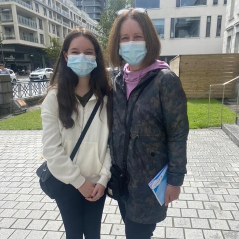 Marian Conway with her daughter, Robyn.