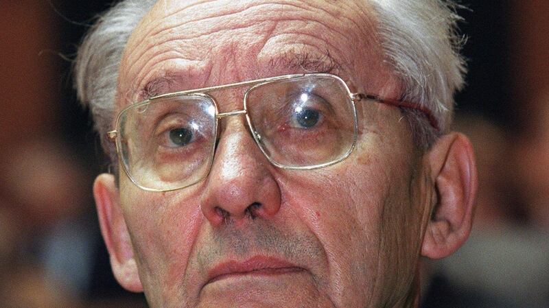 French philosopher Paul Ricoeur.  Macron worked as his research assistant. Photograph: AP Photo/Keystone/Juerg Mueller