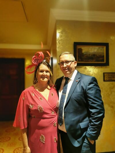 Jean Whitfield and Michael Leyden pictured in 2024