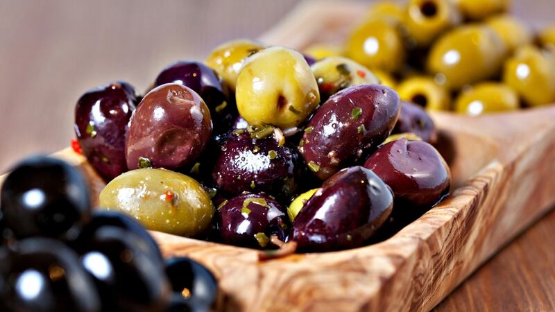 Olives . . . perfect as part of a veggie pizza base. Photograph: iStock