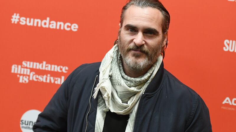 Joaquin Phoenix attends the premiere of Gus Van Sant’s ‘Don’t Worry, He Won’t Get Far On Foot’ at the 2018 Sundance Film Festival in Park City, Utah. Photograph: Angela Weiss/AFP/Getty Images