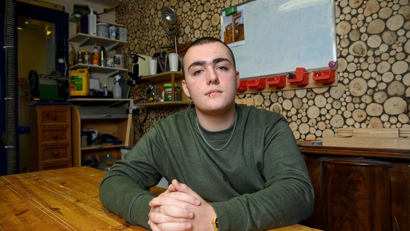 Ryan Sharpe, 17, a student at the Cork Life Centre. Photograph: Daragh McSweeney/Provision