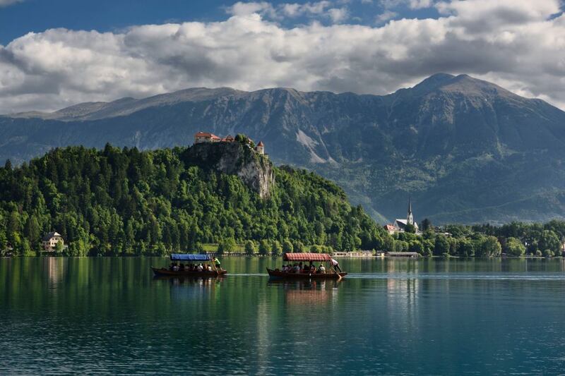 The Julian Alps are hauntingly beautiful and dramatic. Photograph: Education Images/Universal Images Group via Getty Images