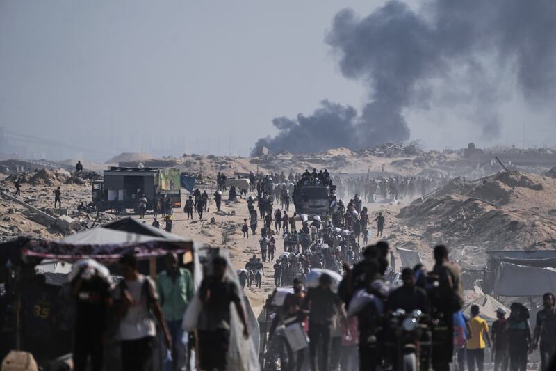 Nearly half a million people in Gaza, about a quarter of the population, face catastrophic hunger, the IPC has said. Photograph: AP 