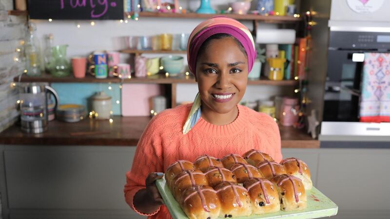 Nadiya Hussain in Nadiya Bakes