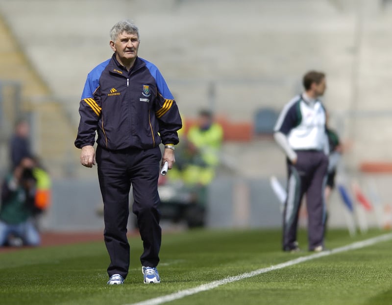 Mick O'Dwyer on the sideline for Wicklow during the 2008 Leinster senior football championship preliminary round game against Kildare. Photograph: Caroline Quinn/Inpho