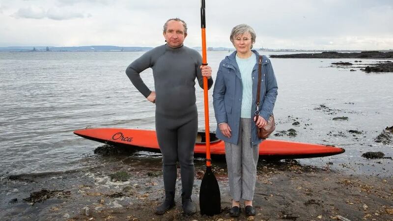 Eddie Marsan and Monica Dolan in The Thief, His Wife and the Canoe