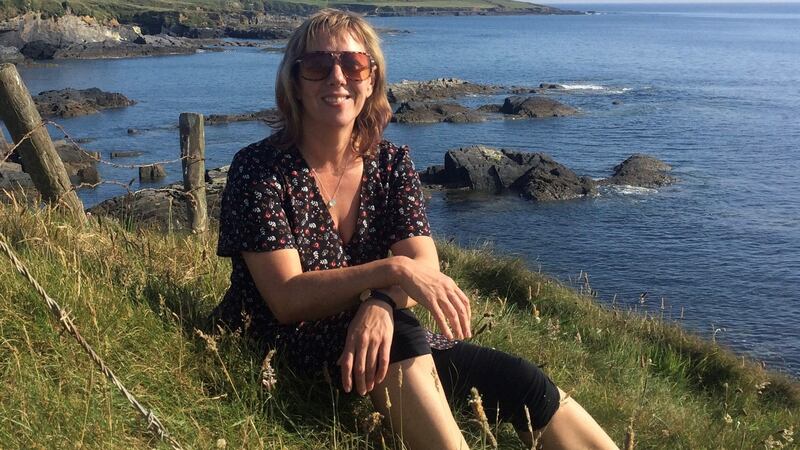 Gemma Tipton on the cliff path at Old Head Kinsale