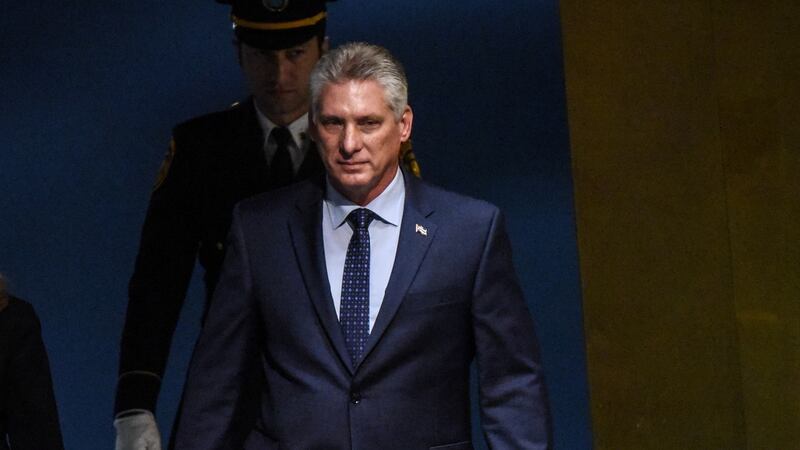 Cuban president Miguel Díaz-Canel Bermúdez, who has been chosen as the next head of the Communist Party. Photograph:  Stephanie Keith/Getty Images